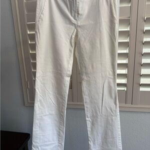 Theory Classic White Trousers